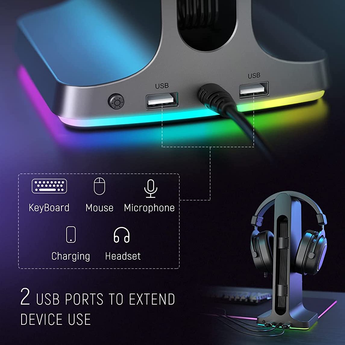 FIFINE wired USB headset with mic