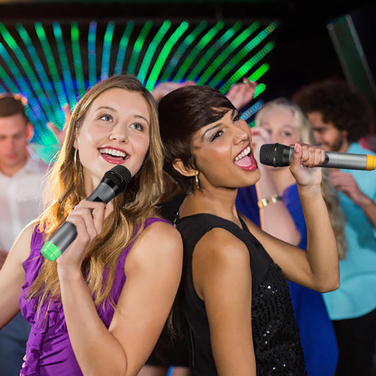 FIFINE K036 wireless dual handheld microphone system with receiver