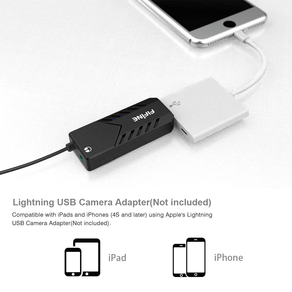 FIFINE K053 USB microphone with clip-on lavalier and 6.5ft cable