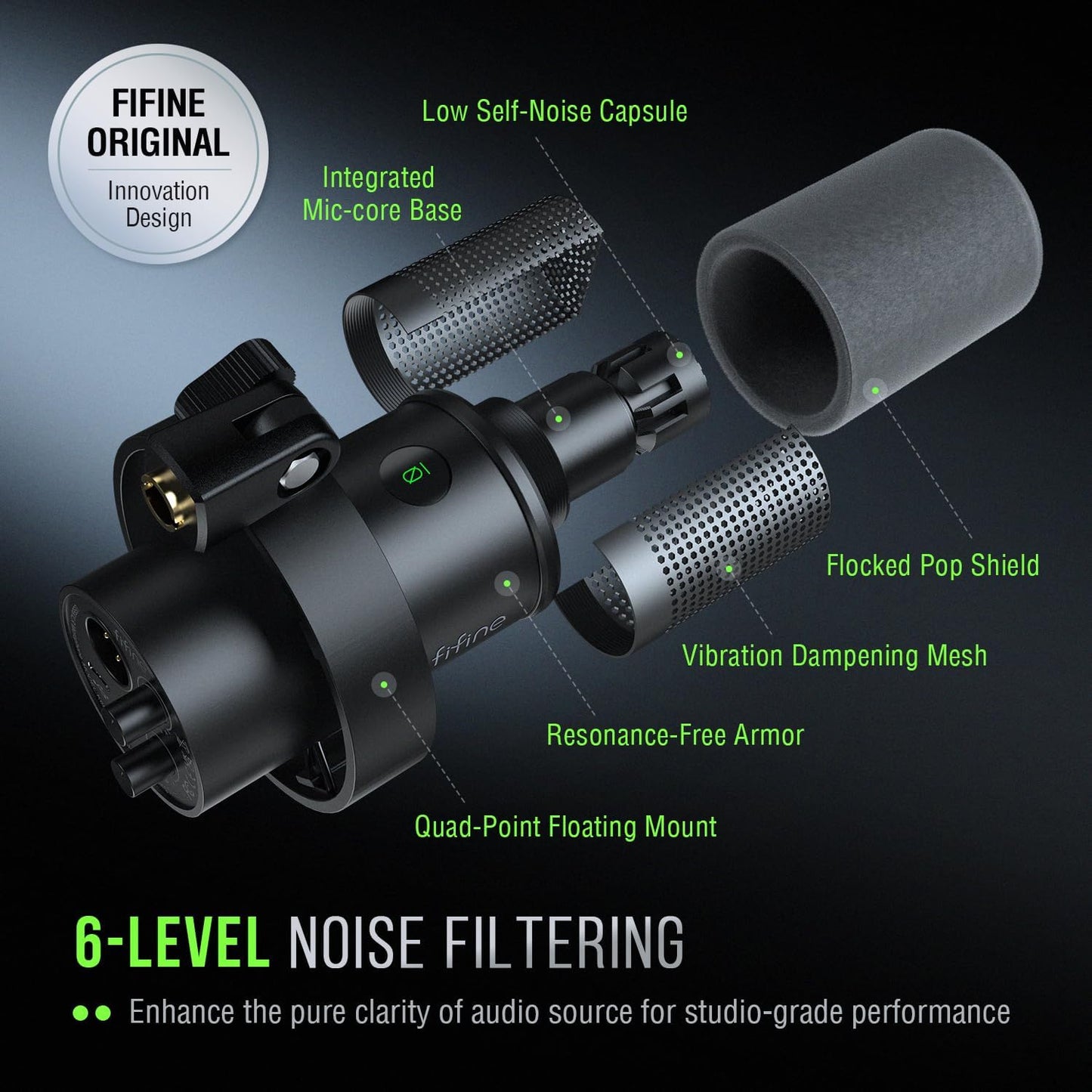 FIFINE K688 XLR Microphone for podcasting