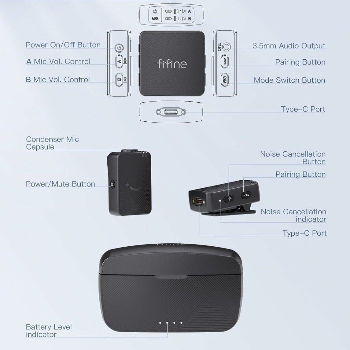 FIFINE Microphone for streaming and podcasts