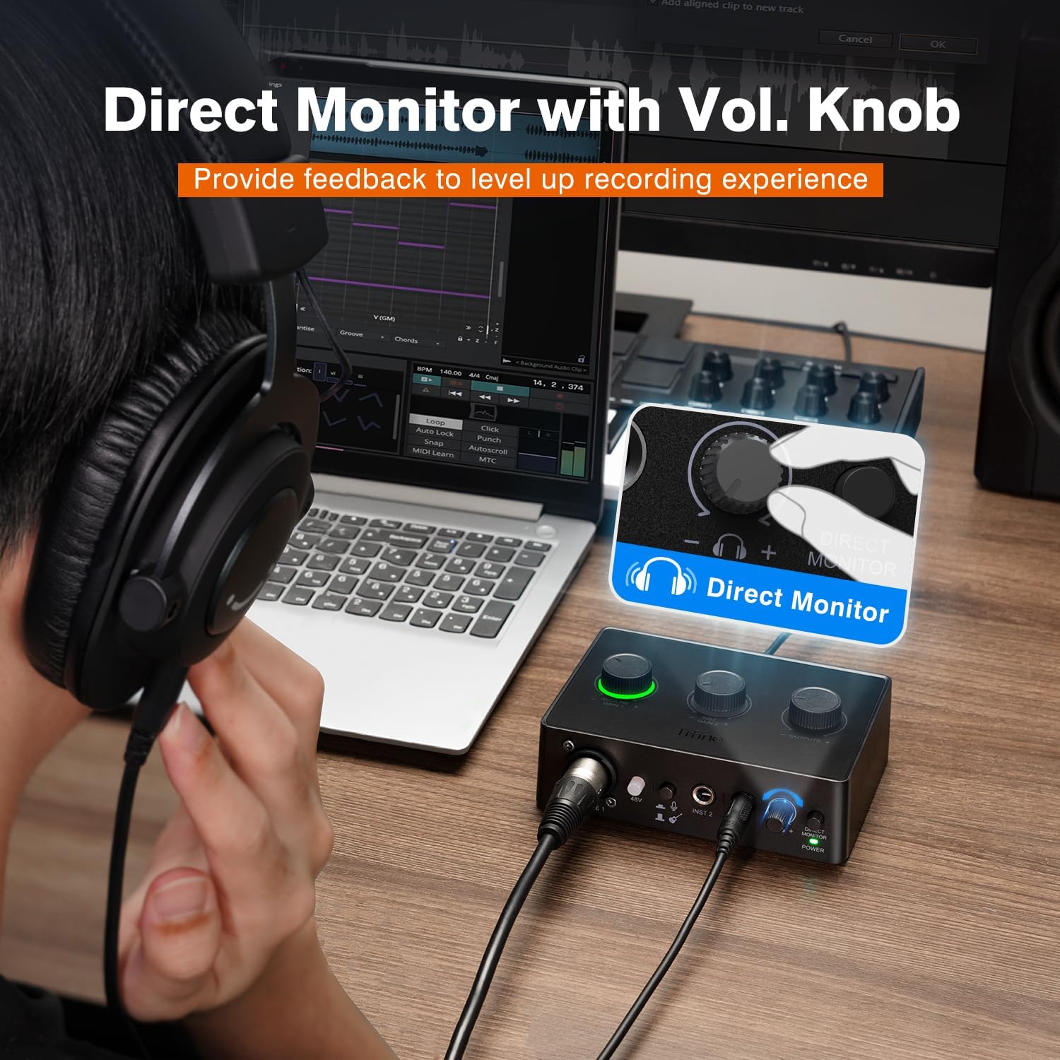 FIFINE SC1 USB Audio Interface compact audio mixer