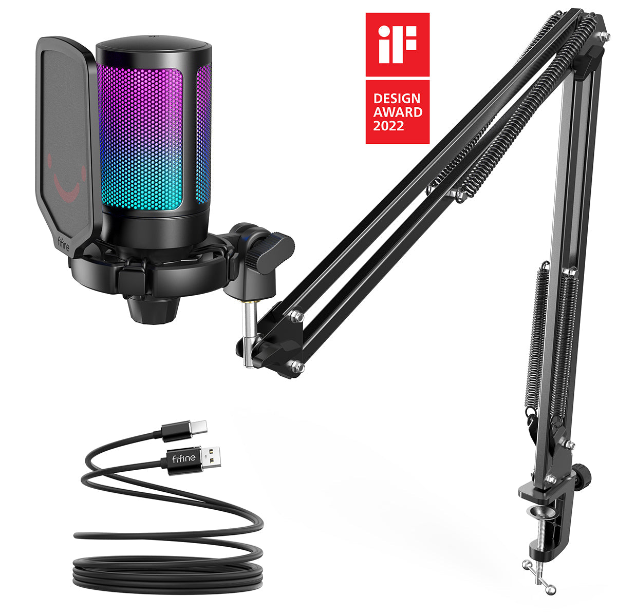 FIFINE A6V USB Microphone for PC and gaming