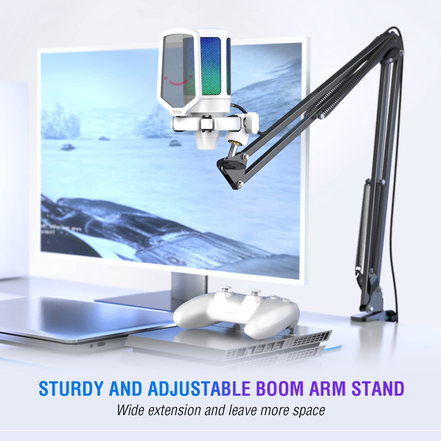 FIFINE A6V USB Microphone for PC and gaming