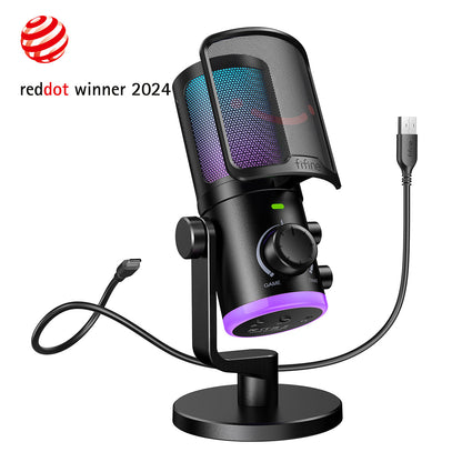 FIFINE AM6 USB Microphone for streaming and podcasts