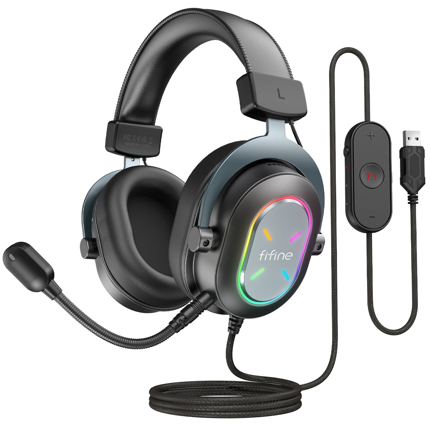 FIFINE H6 USB Headset with noise-reducing mic