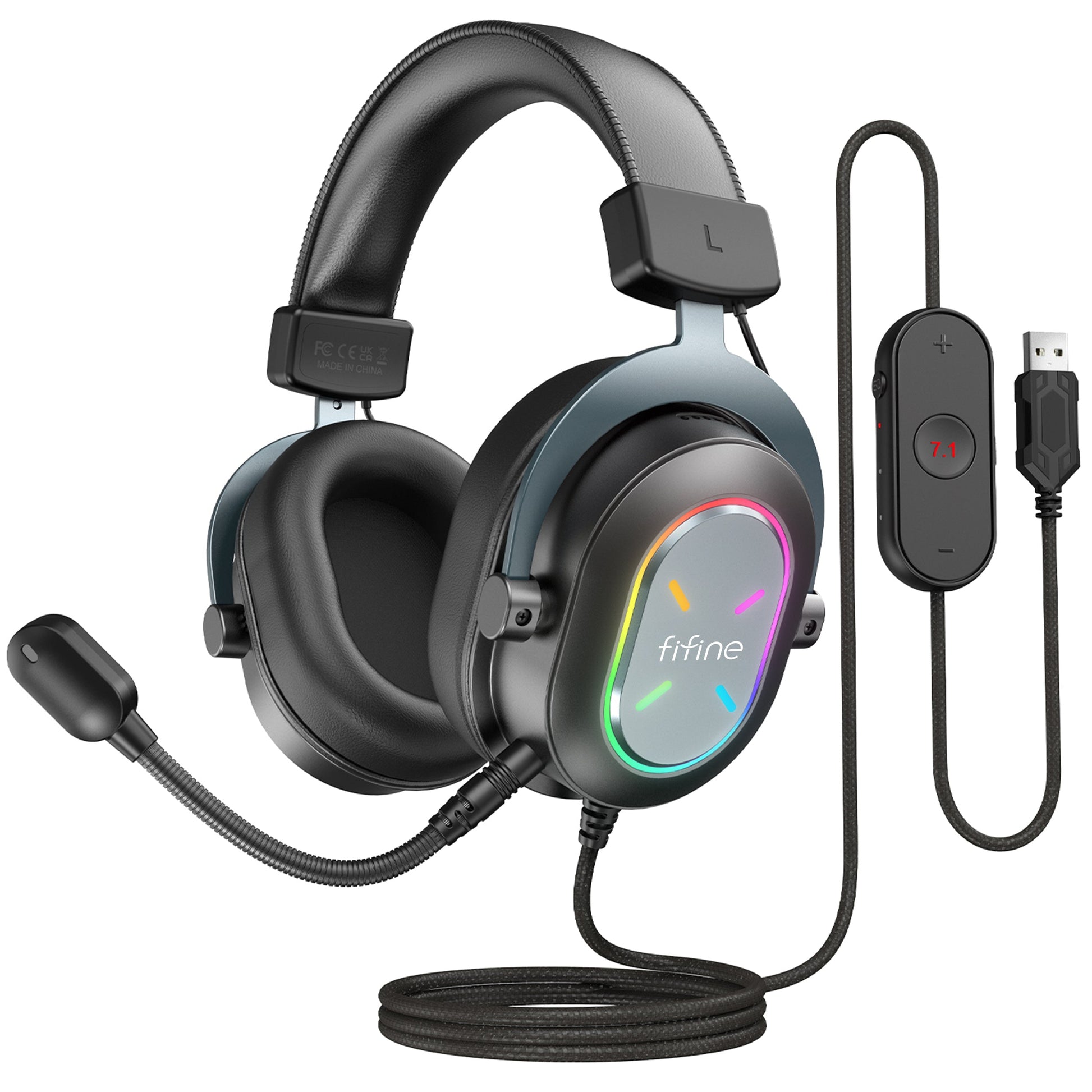 FIFINE H6 USB Headset with noise-reducing mic