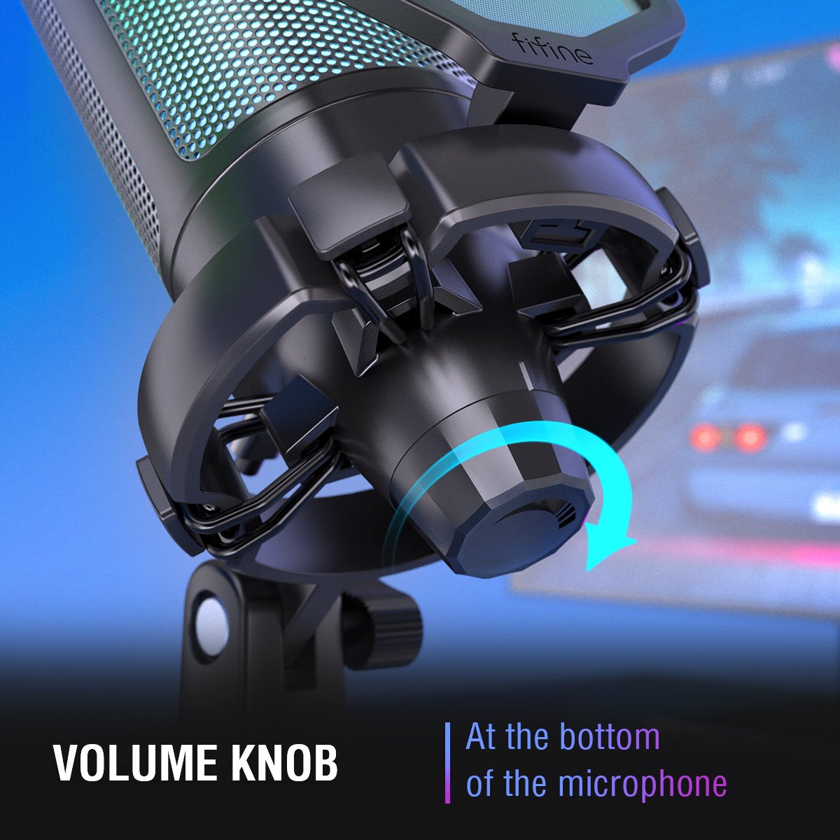 FIFINE A6V USB Microphone for PC and gaming