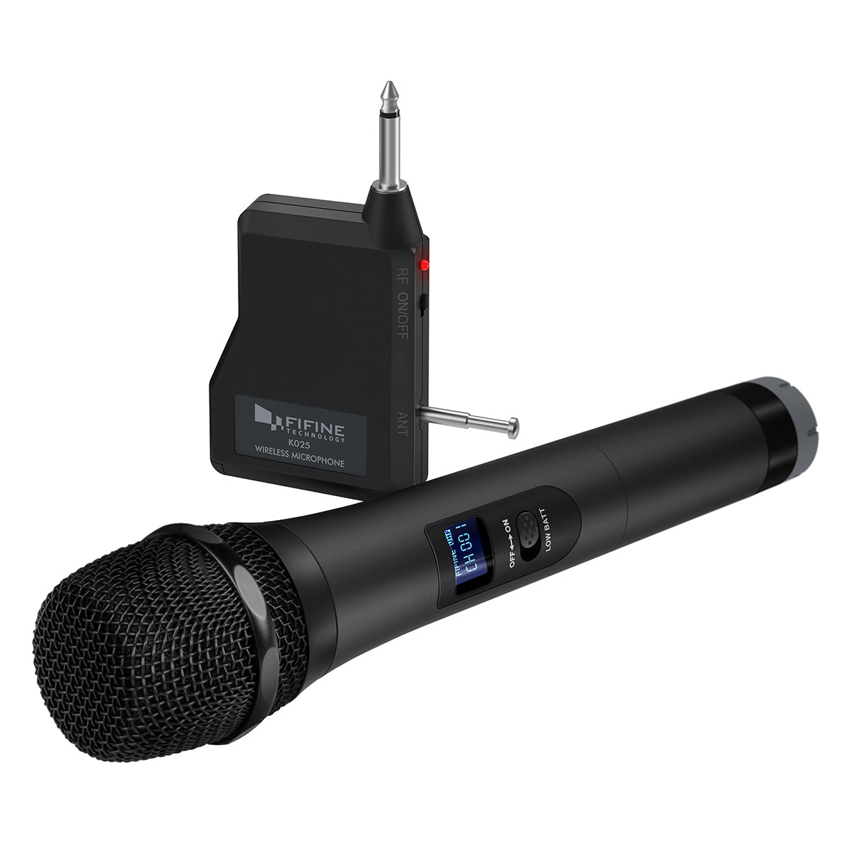 FIFINE K025 UHF wireless handheld dynamic microphone with 6.35mm receiver