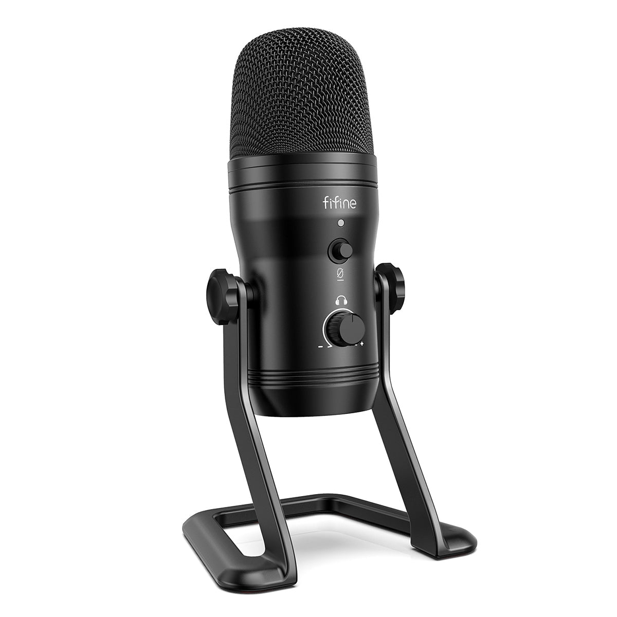 FIFINE K690 USB microphone on desk stand