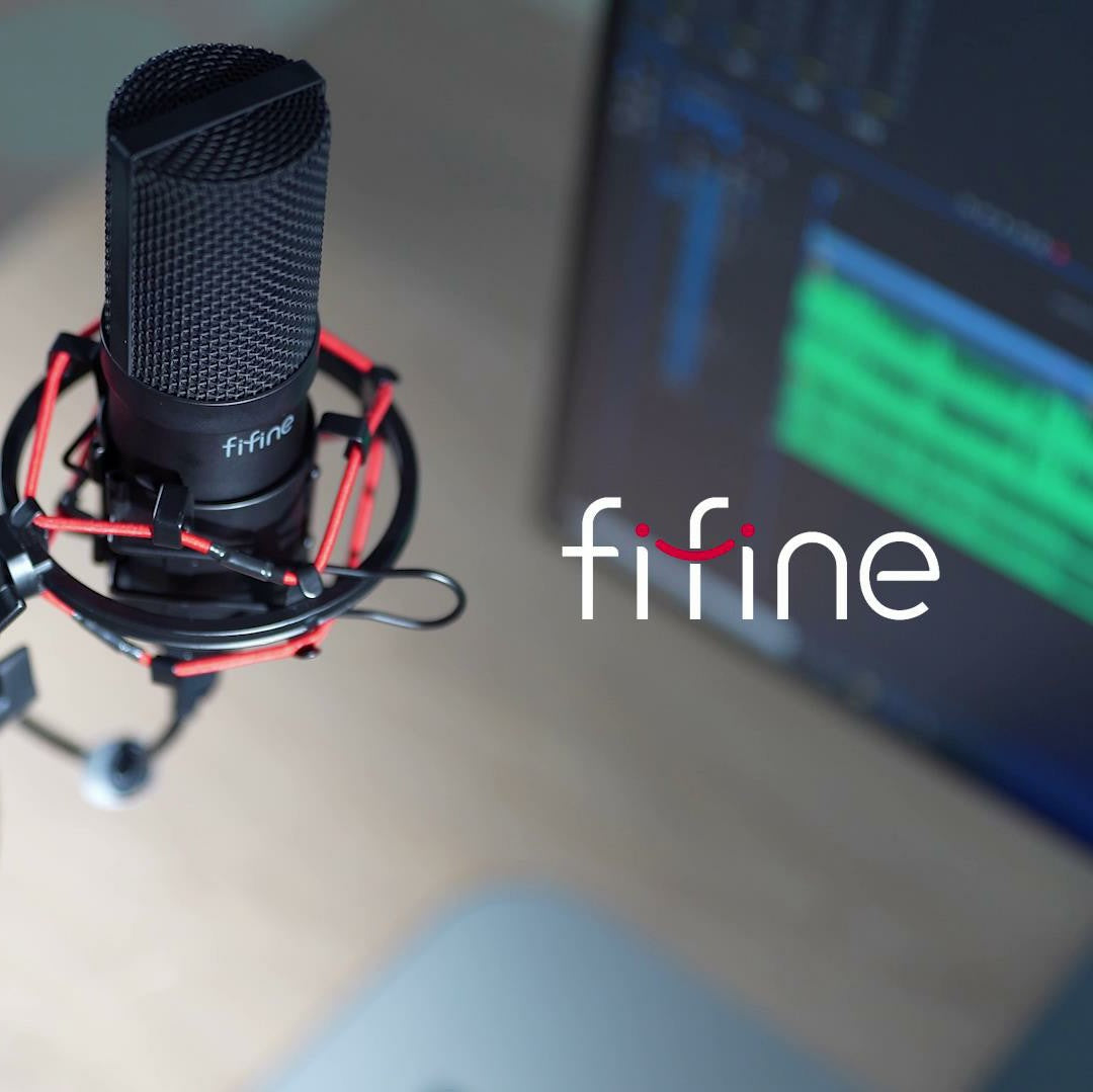 FIFINE T732 USB Microphone on adjustable stand