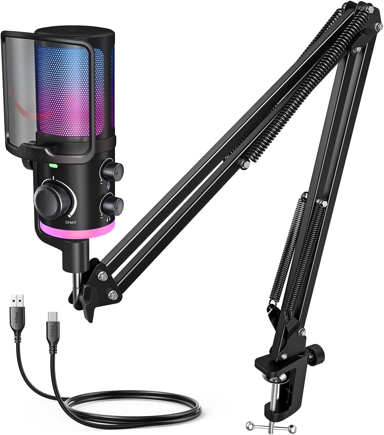 FIFINE AM6 USB Microphone for streaming and podcasts