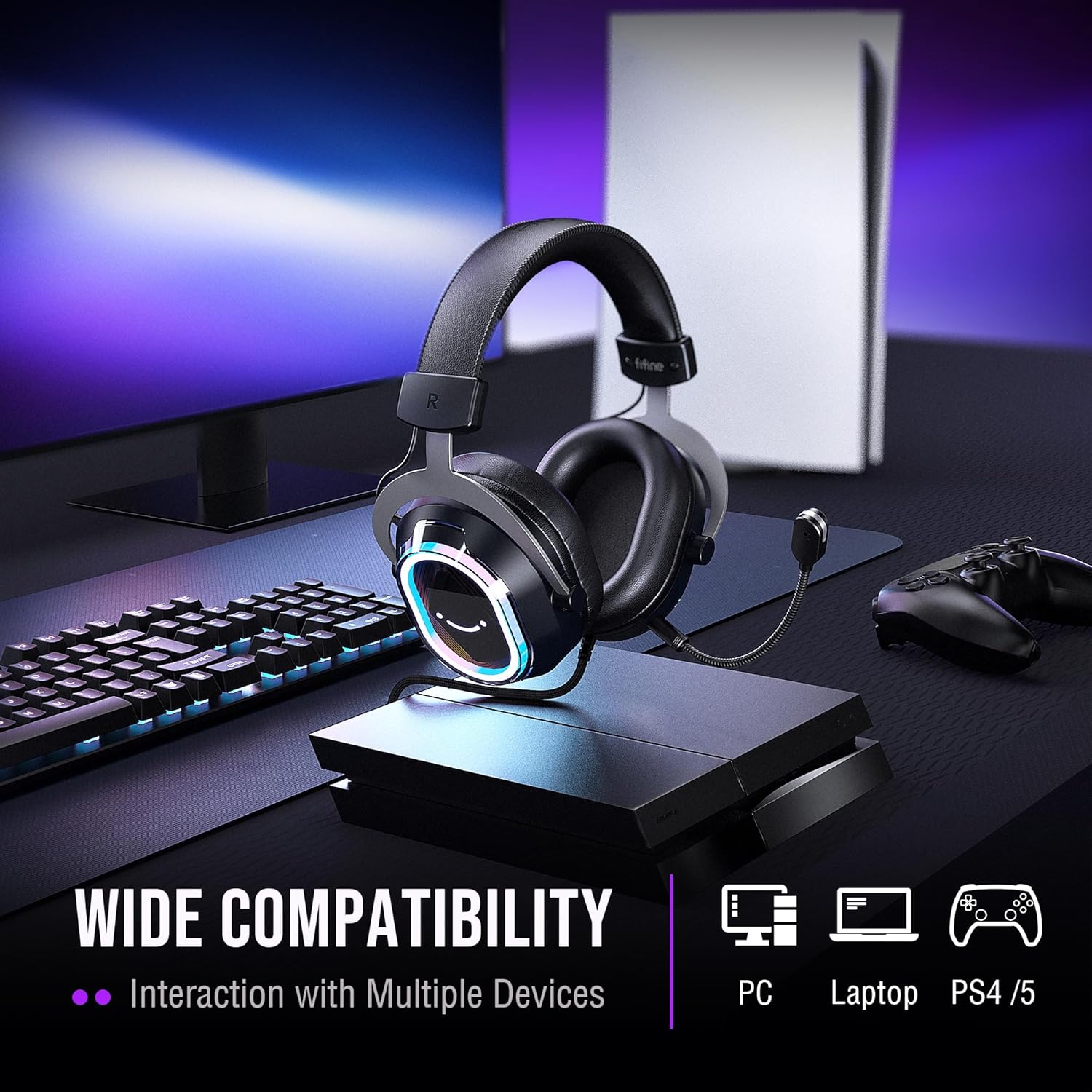 FIFINE H13 USB Headset with mic