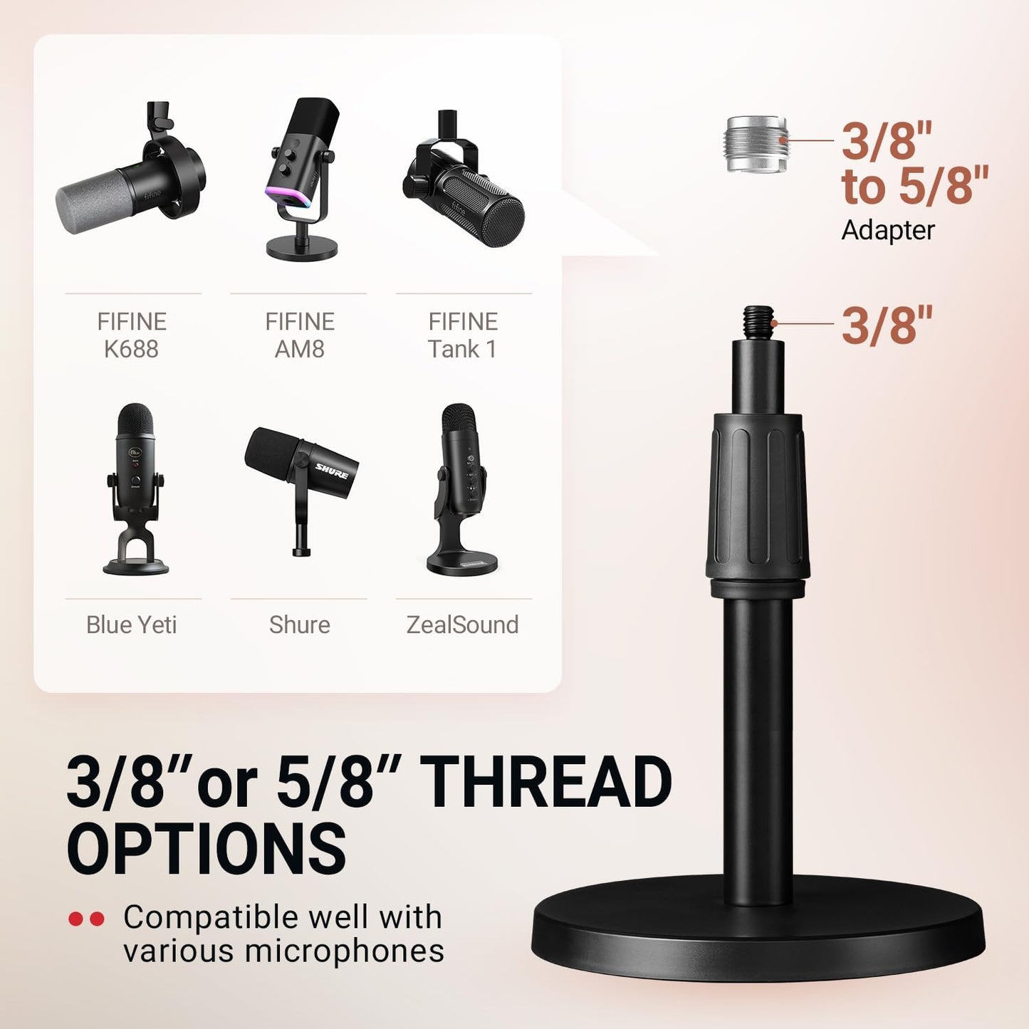FIFINE Microphone for streaming and podcasts