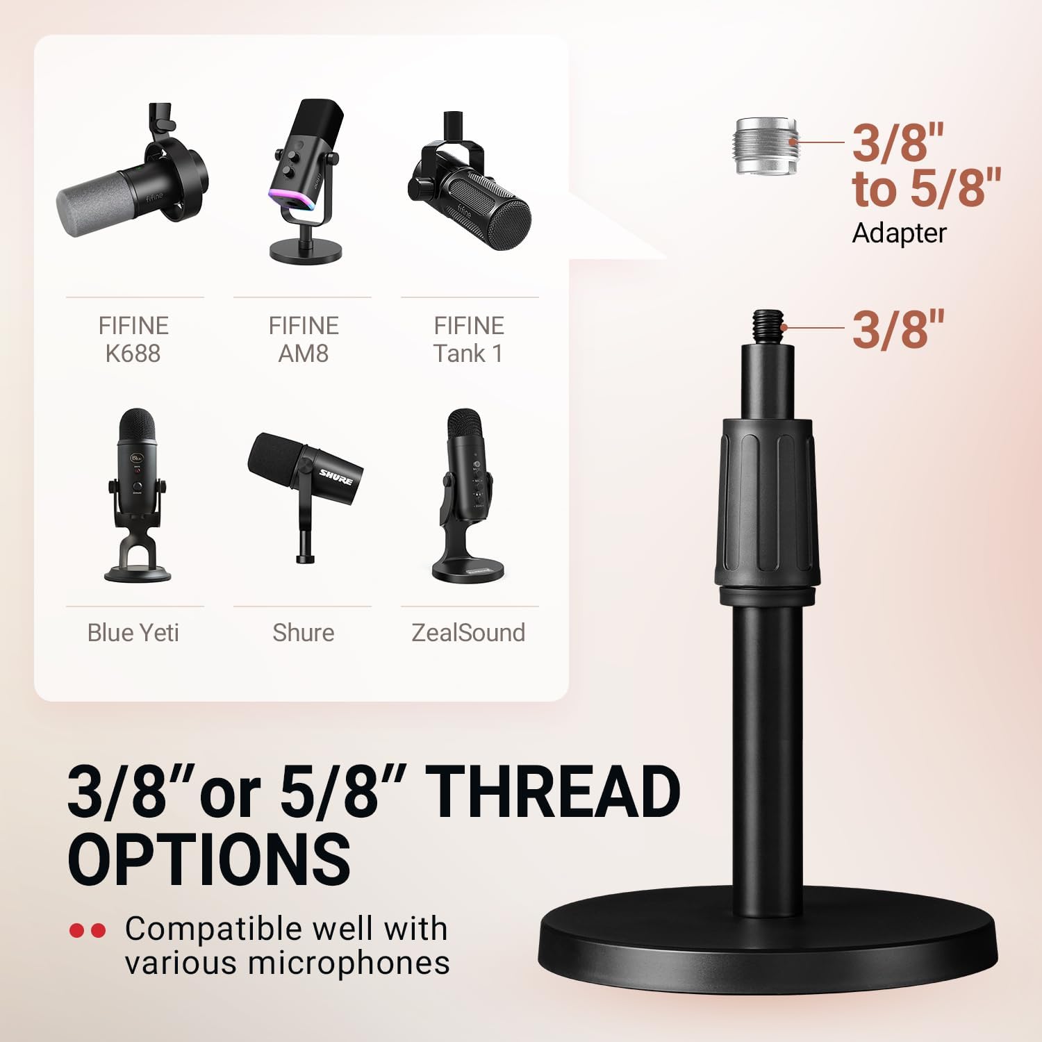 FIFINE Microphone for streaming and podcasts