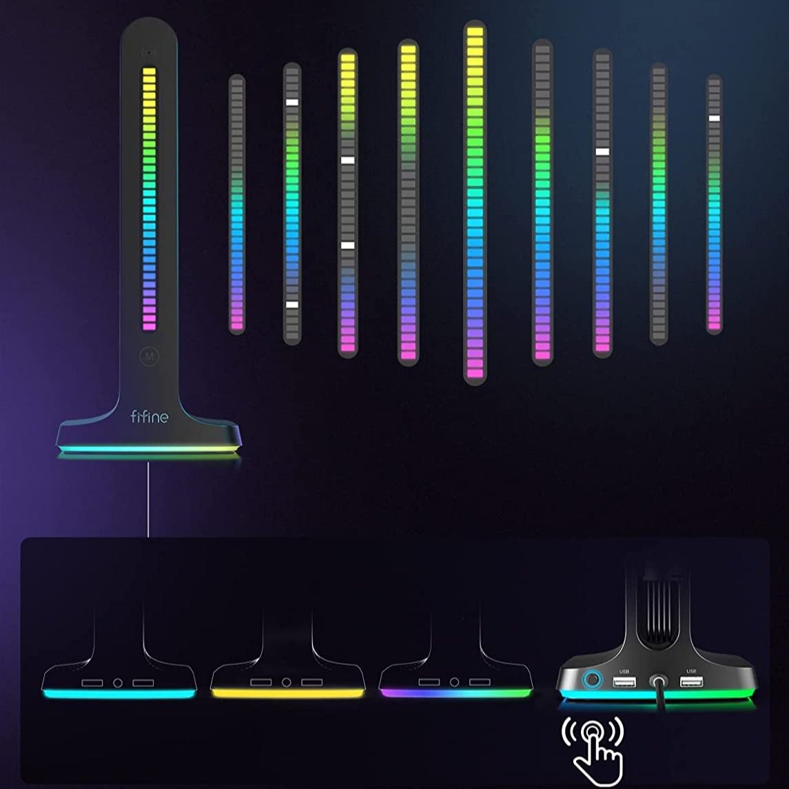 FIFINE wired USB headset with mic