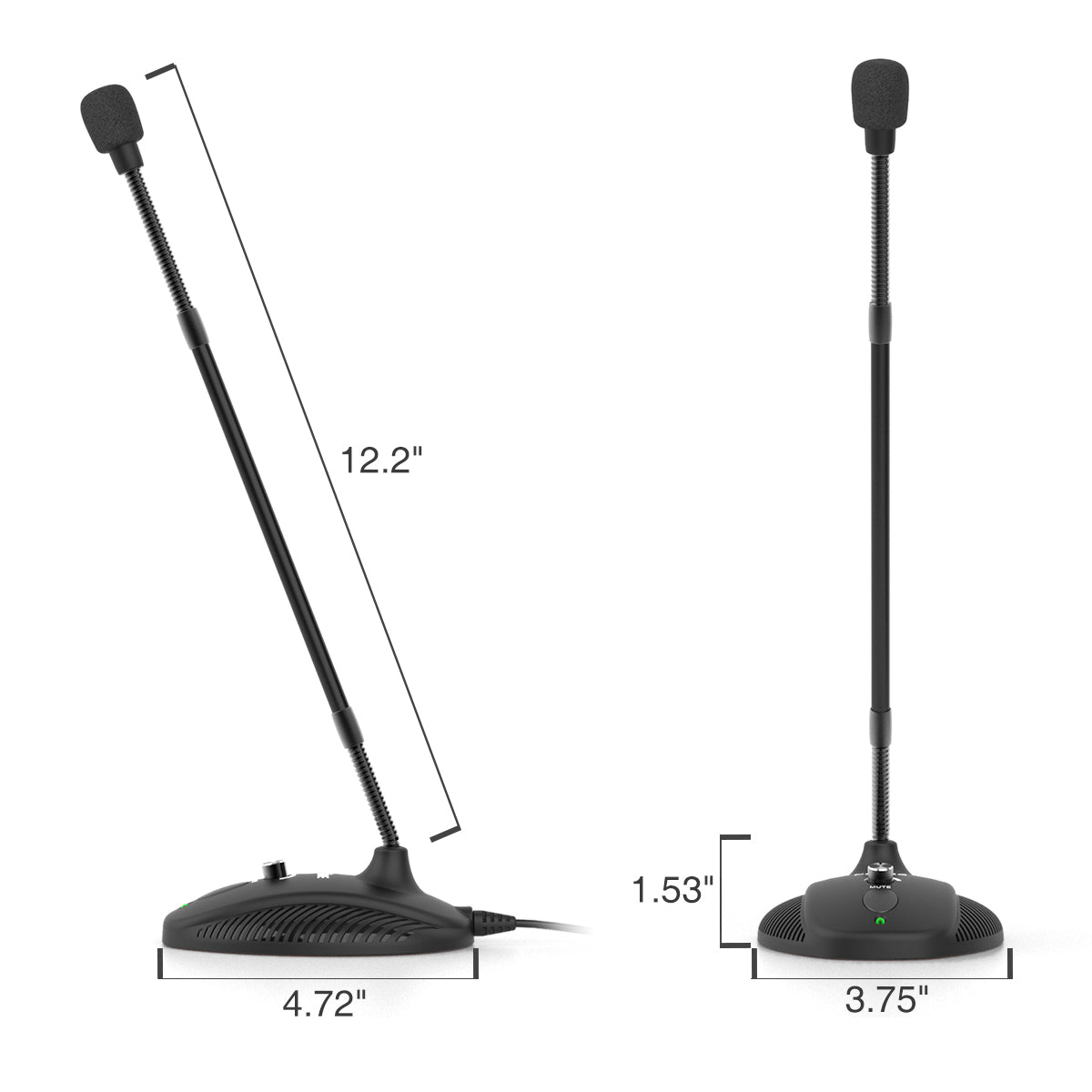 FIFINE K052 USB microphone with mute button and volume dial