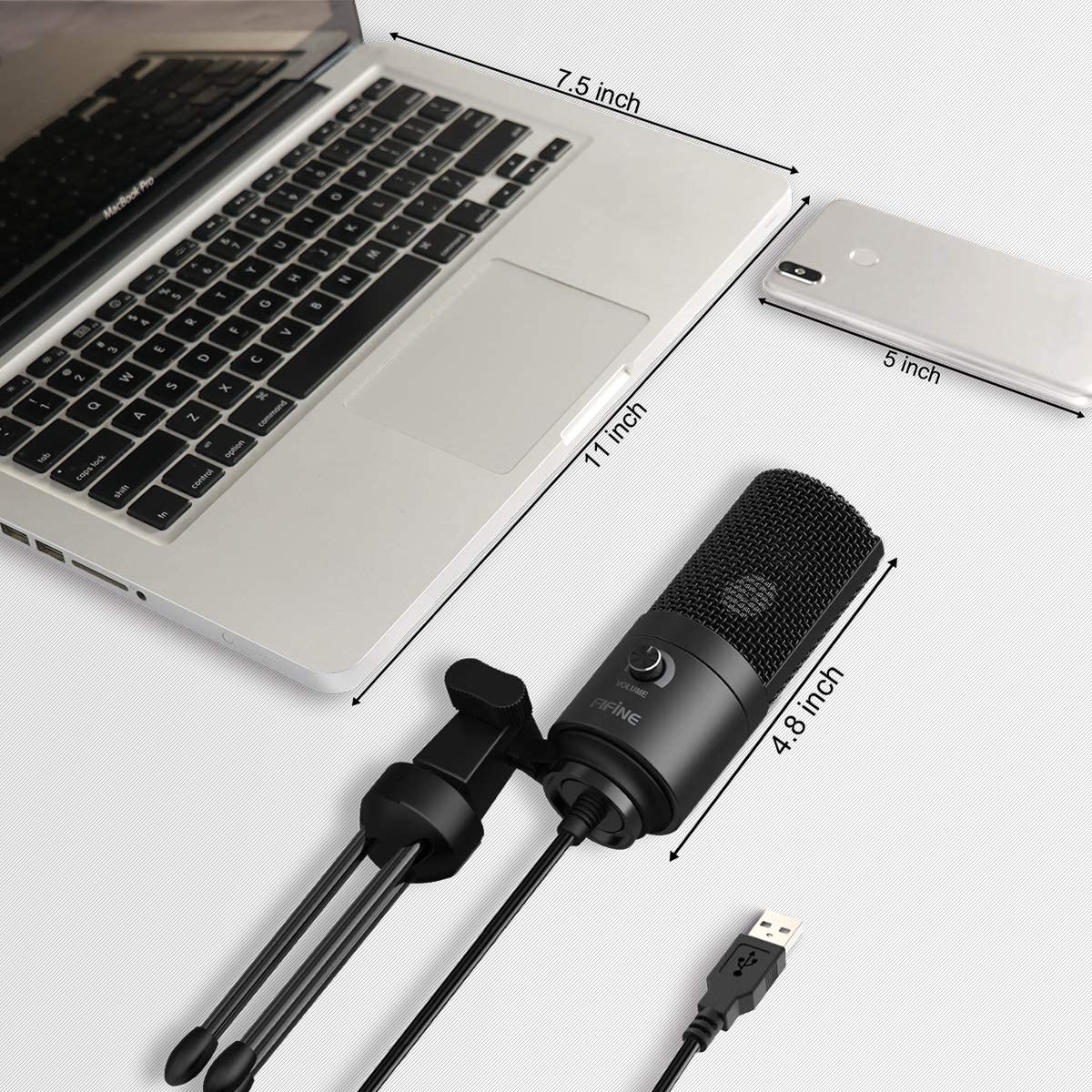 FIFINE K669 USB Microphone for PC and Mac