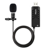 FIFINE K053 USB microphone with clip-on lavalier and 6.5ft cable