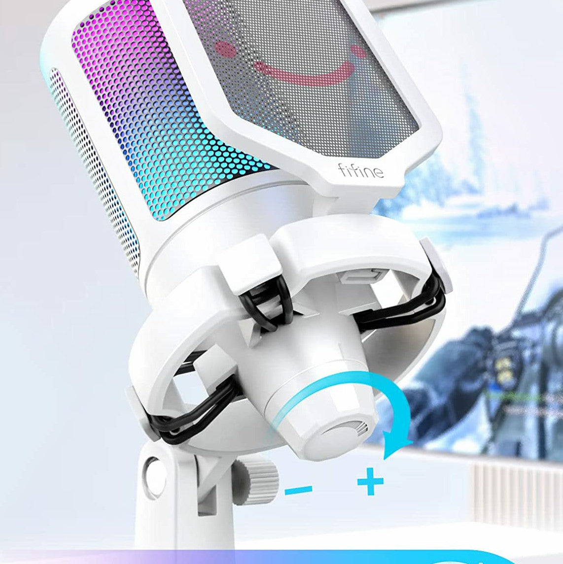 FIFINE A6V USB Microphone for PC and gaming