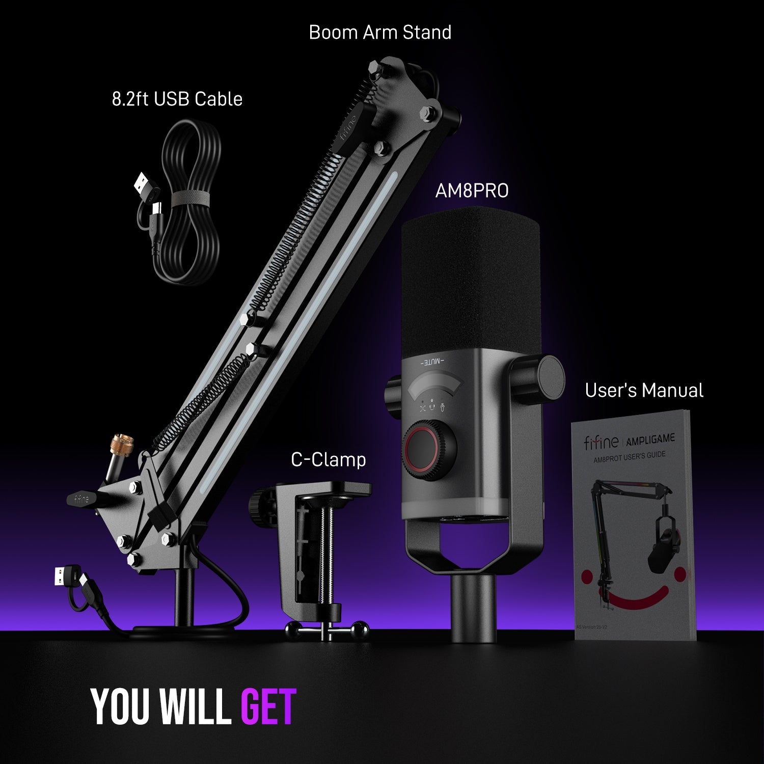 FIFINE Microphone for streaming and podcasts