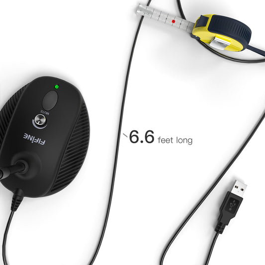 FIFINE K052 USB microphone with mute button and volume dial