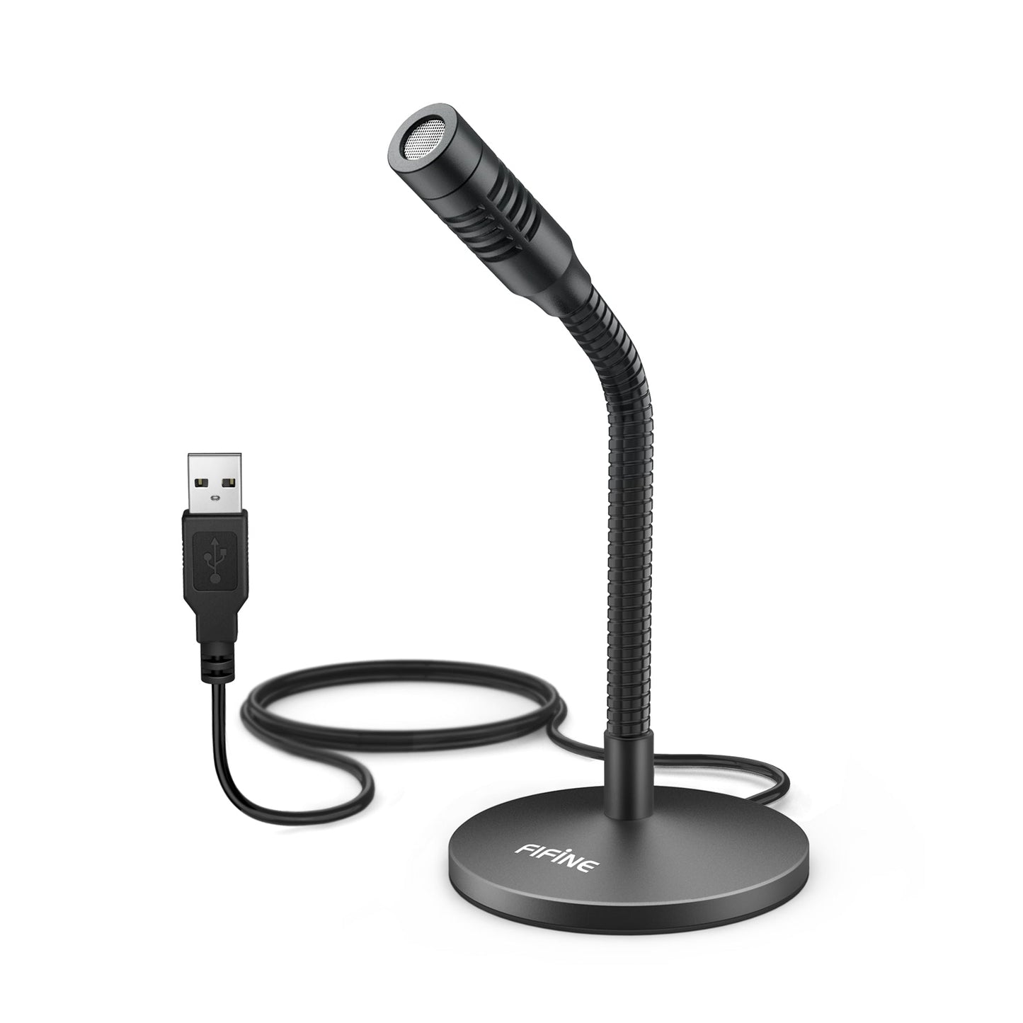 FIFINE K050 USB condenser microphone with gooseneck