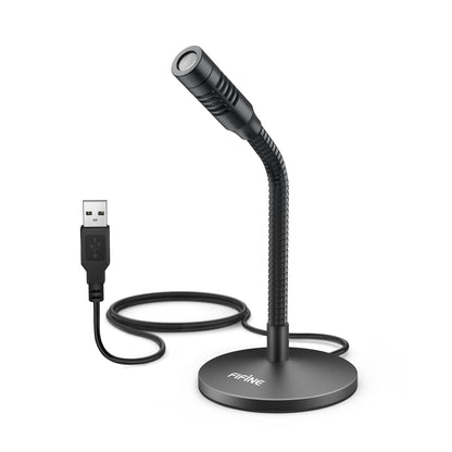 FIFINE K050 USB condenser microphone with gooseneck