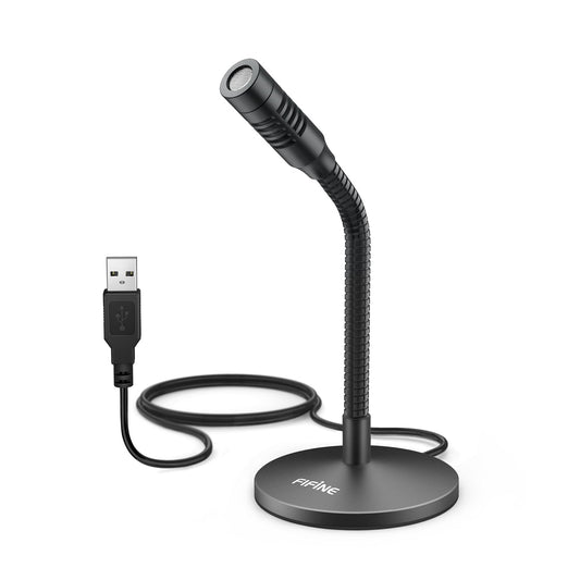 FIFINE K050 USB condenser microphone with gooseneck