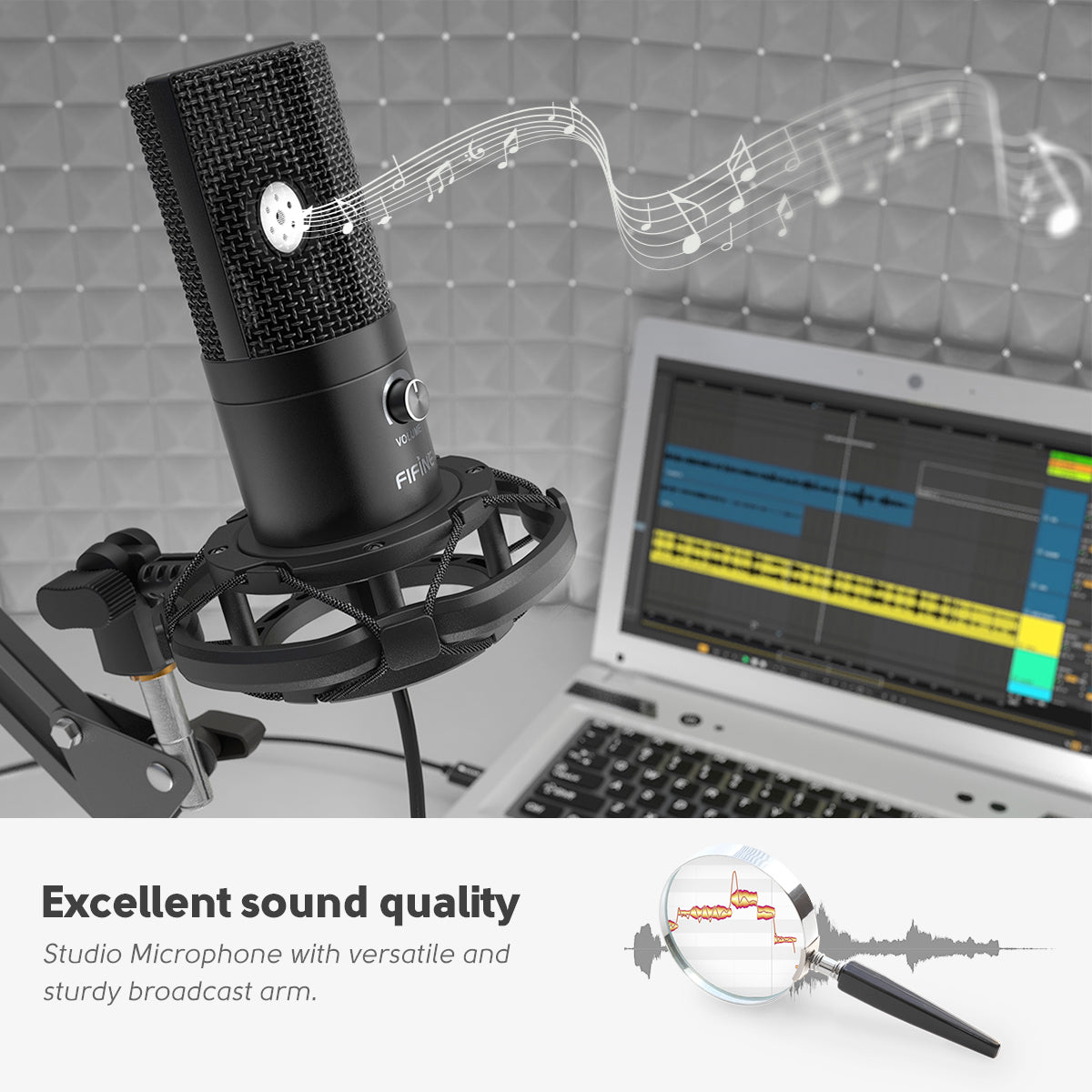 FIFINE T669 USB Microphone with stand