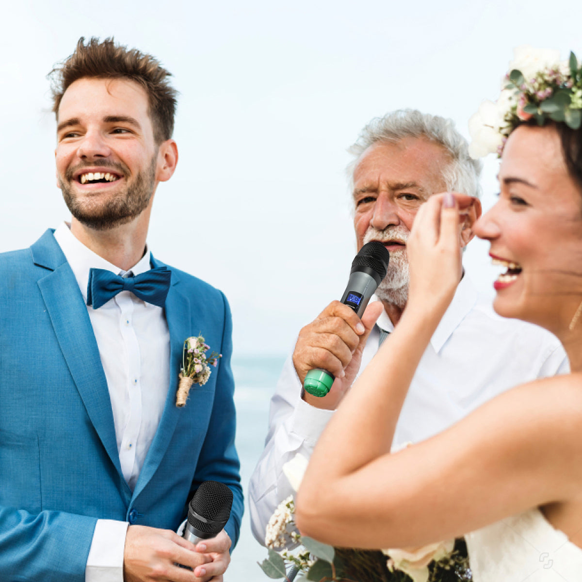 FIFINE K036 wireless dual handheld microphone system with receiver