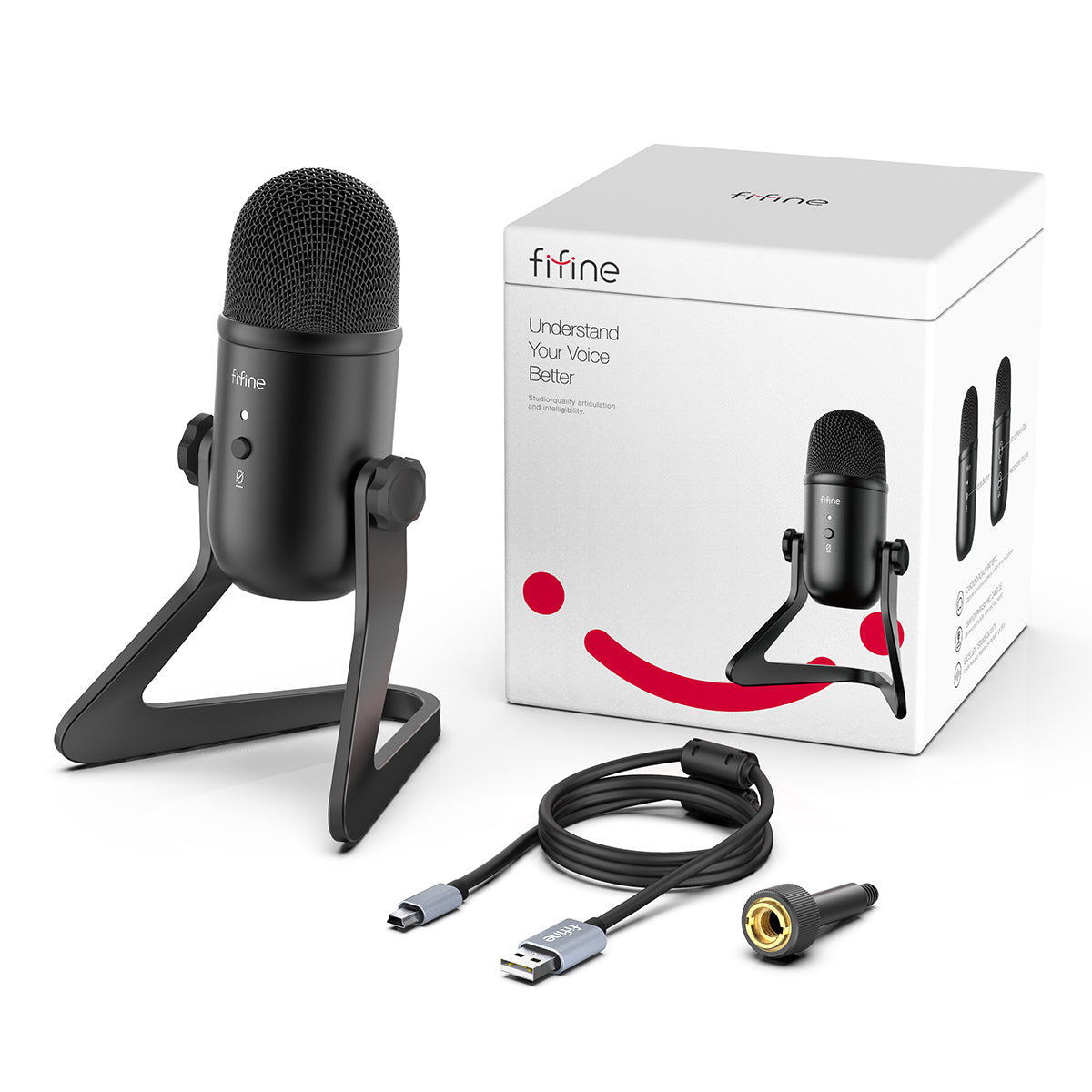 FIFINE K678 USB microphone for streaming and podcasts
